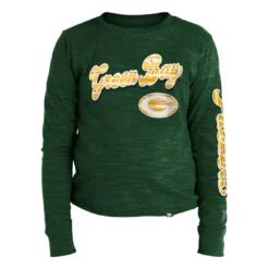 Packers Girls New Era Space Dye Cropped T-Shirt -blazerathletic shop 1502510110 18 13 2500krddivogce