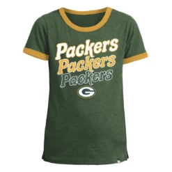 Packers Girls New Era Bi-Blend Ringer T-Shirt -blazerathletic shop 1503510120 18 13 2500evmswdsyrp