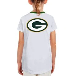 Packers New Era Girls Pennant Ringer T-Shirt -blazerathletic shop 1503510122 61 13 2500vcrwxloxwj