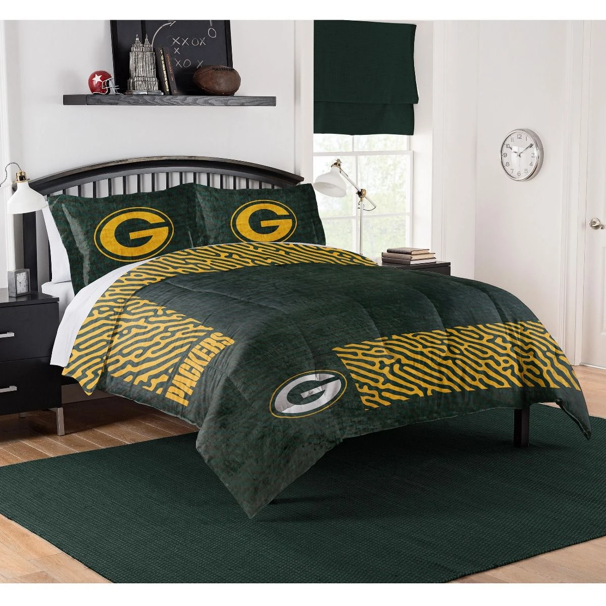 Packers Coral Pattern Plush Cloud Comforter 3 Packers Coral Pattern Plush Cloud Comforter