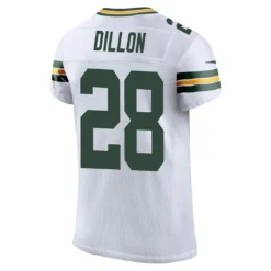 #28 A.J. Dillon Nike Away Elite Jersey -blazerathletic shop 2101710110 61 13 2500wowzqcahiz