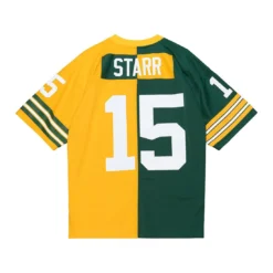 #15 Bart Starr Mitchell & Ness Split Legacy Jersey -blazerathletic shop 2103298038 20 13 2500qicdtweewz