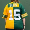 #15 Bart Starr Mitchell & Ness Split Legacy Jersey -blazerathletic shop 2103298038 20 13 d 2500bshwhkvatm