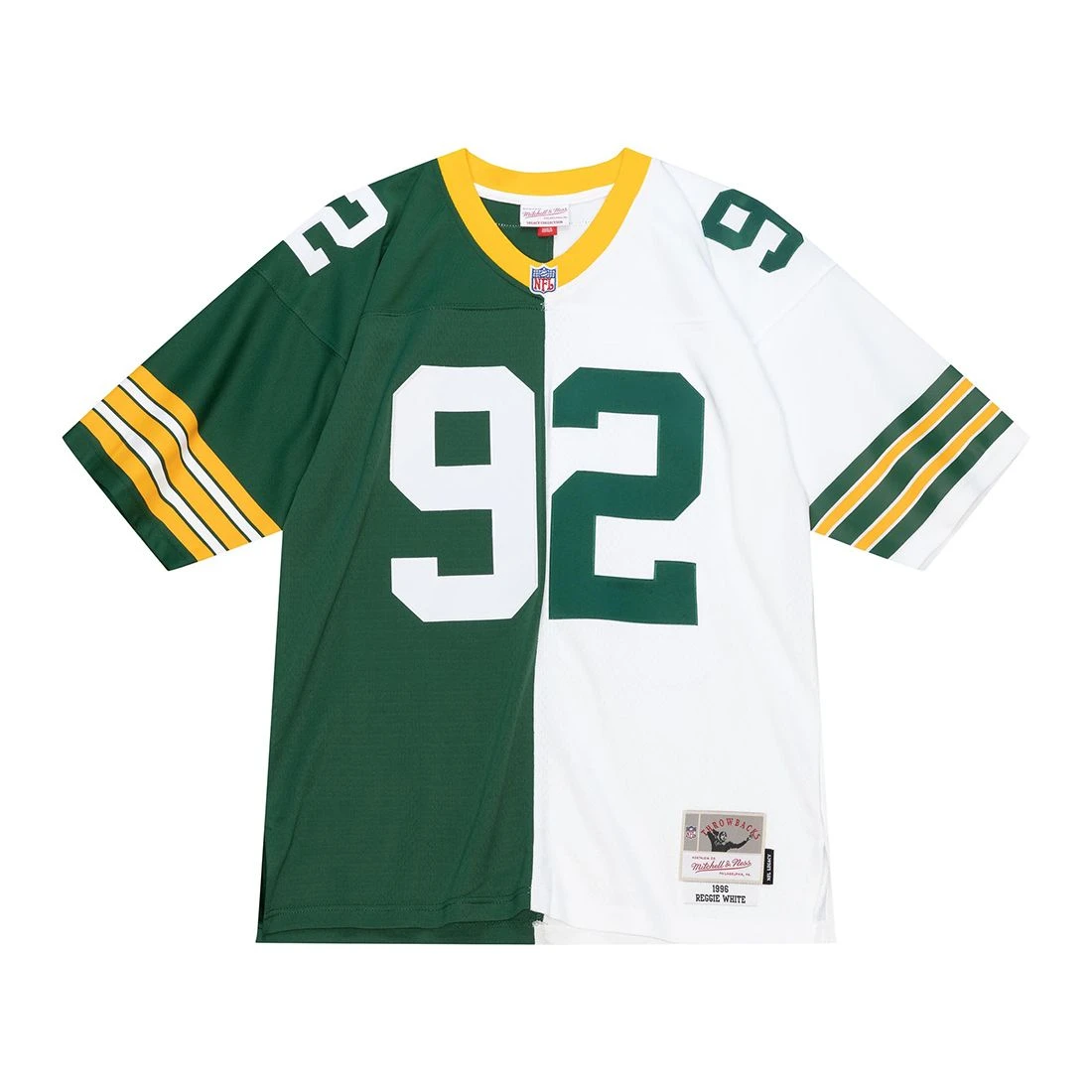 #92 White Mitchell & Ness Split Legacy Jersey 21 #92 White Mitchell & Ness Split Legacy Jersey - Image 19
