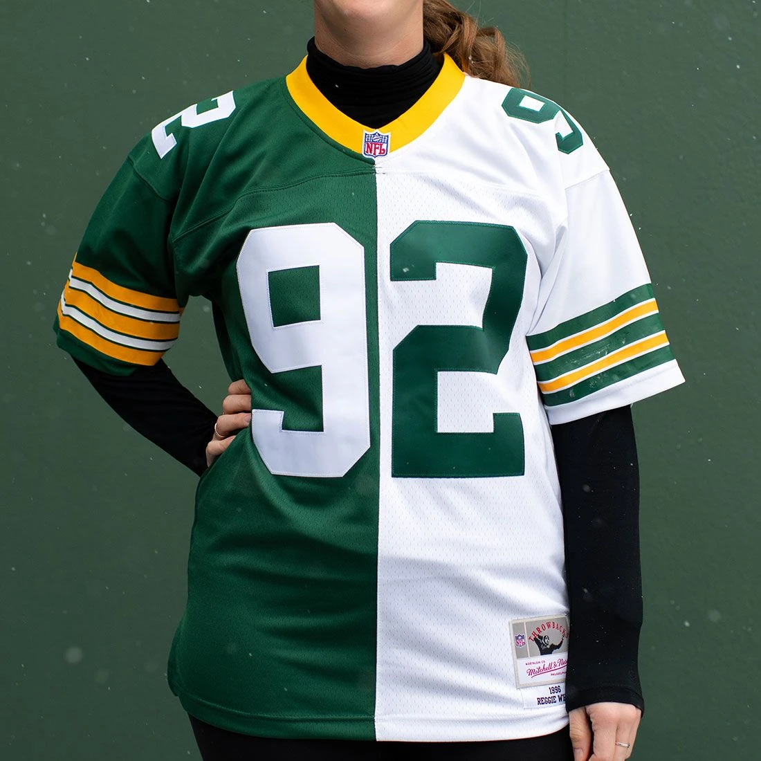 #92 White Mitchell & Ness Split Legacy Jersey 25 #92 White Mitchell & Ness Split Legacy Jersey - Image 23