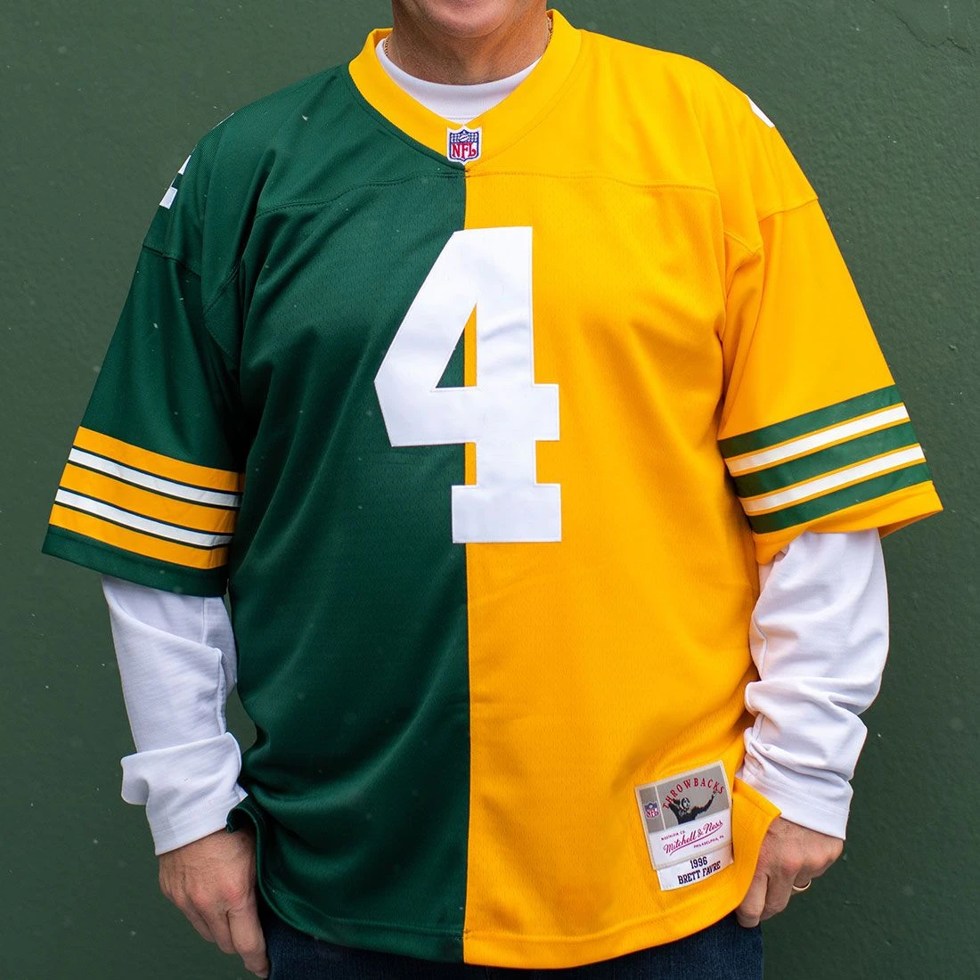 #4 Favre Mitchell & Ness Split Legacy Jersey 4 #4 Favre Mitchell & Ness Split Legacy Jersey - Image 2