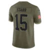 Packers Nike Salute To Service #15 Starr Jersey 2 Packers Nike Salute To Service #15 Starr Jersey -blazerathletic shop 2108710123 40 13 2500uxbndpkazg