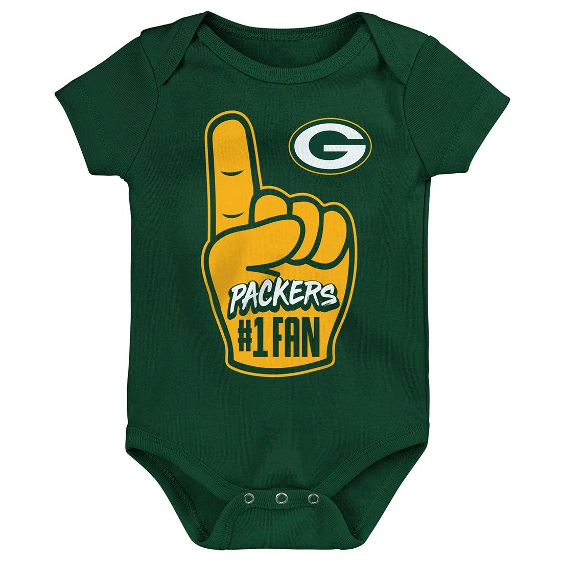 Packers Newborn Hand Off Bodysuit 5 Packers Newborn Hand Off Bodysuit - Image 3
