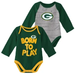 Packers Newborn Born To Play 2-Pack Bodysuit Set -blazerathletic shop 3008176178 21 13 b 2500xvvqrjrqig