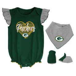 Packers Newborn All The Love Bodysuit Set