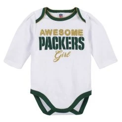 Packers Infant Gerber Bow 3-Piece Bodysuit Set -blazerathletic shop 3008495109 88 13 a 2500kjvuyebopx