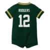 Packers Newborn Nike #12 Rodgers Romper Jersey -blazerathletic shop 3011176017 18 13 2500 1