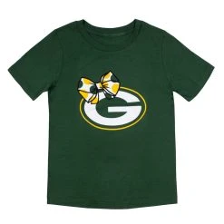 Packers Toddler Girls Custom Bow T-Shirt -blazerathletic shop 3908176084 18 13 a 2500kglsvulbxt