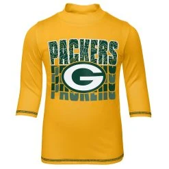 Packers Toddler Rash Guard Swim Top