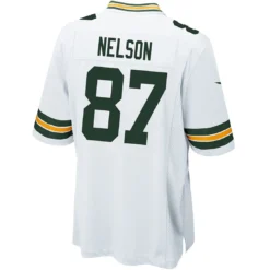 #87 Jordy Nelson Away Youth Nike Game Jersey