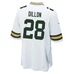 #28 A.J. Dillon Away Youth Nike Game Jersey