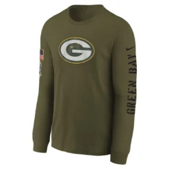 Packers Nike Salute To Service Youth Logo T-Shirt