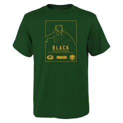 Packers Youth Black Panther Warrior King T-Shirt -blazerathletic shop 4606176293 18 13 2500amcmnsldbv