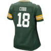 #18 Randall Cobb Home Womens Nike Game Jersey