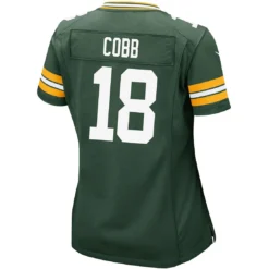 #18 Randall Cobb Home Womens Nike Game Jersey