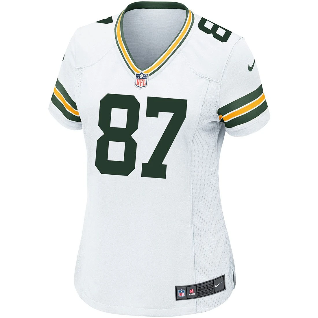 #87 Jordy Nelson Away Womens Nike Game Jersey 6 #87 Jordy Nelson Away Womens Nike Game Jersey - Image 4