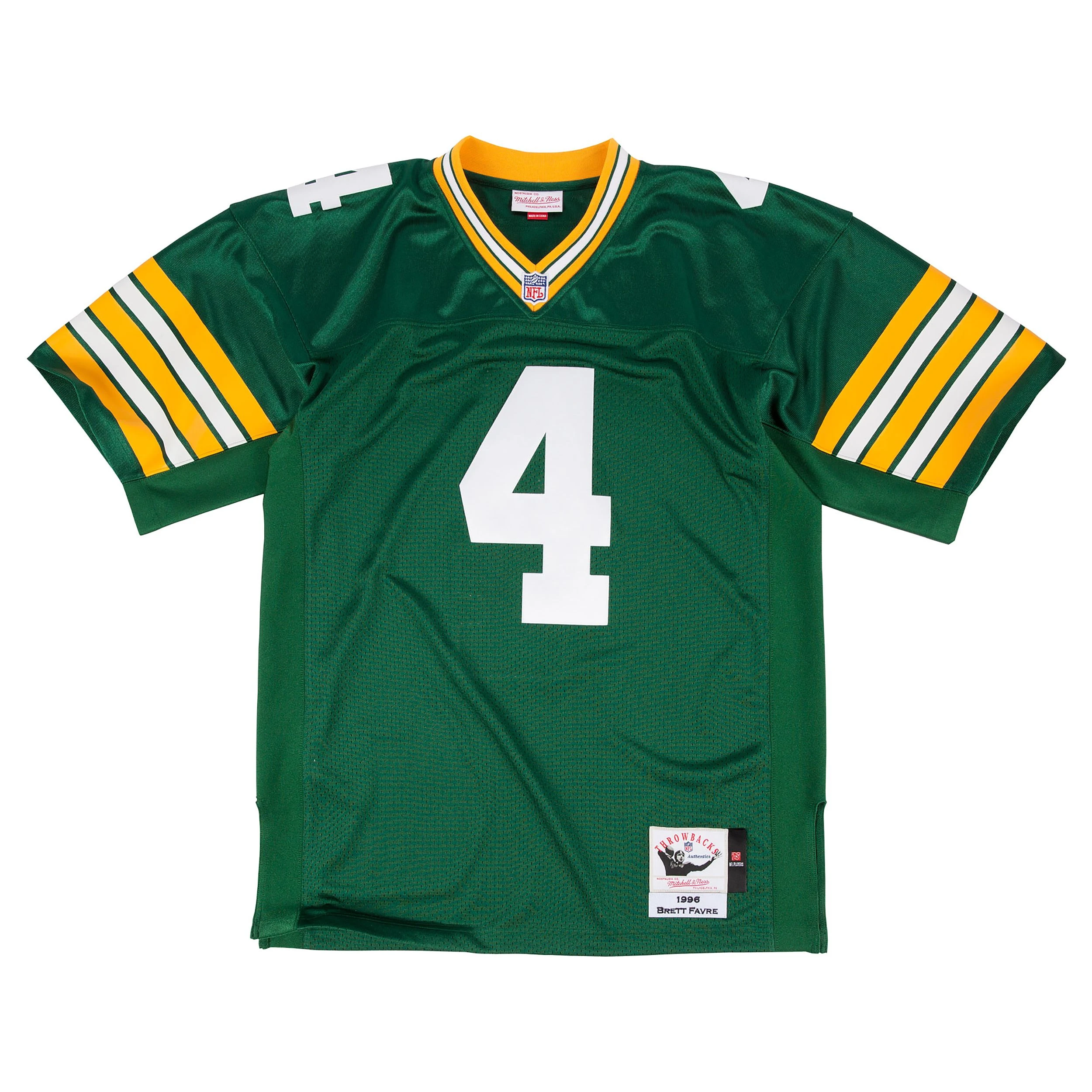 #4 Favre Mitchell & Ness1996 Home Authentic Jersey 3 #4 Favre Mitchell & Ness1996 Home Authentic Jersey - Image 2